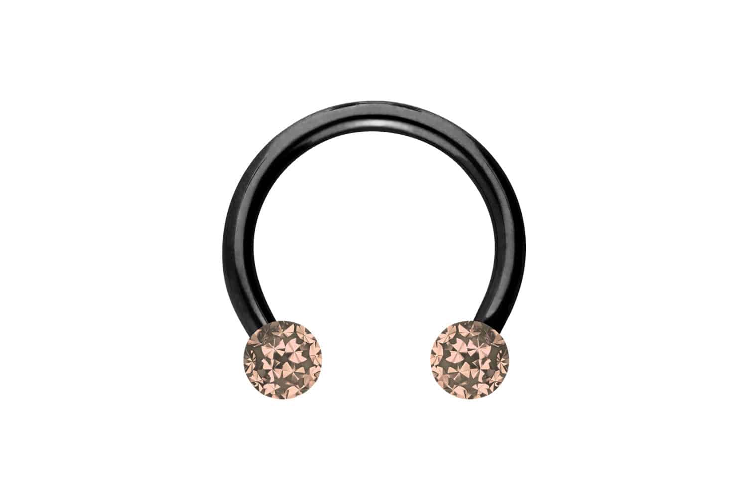 Titan Hufeisenring Piercing EPOXY-KUGELN